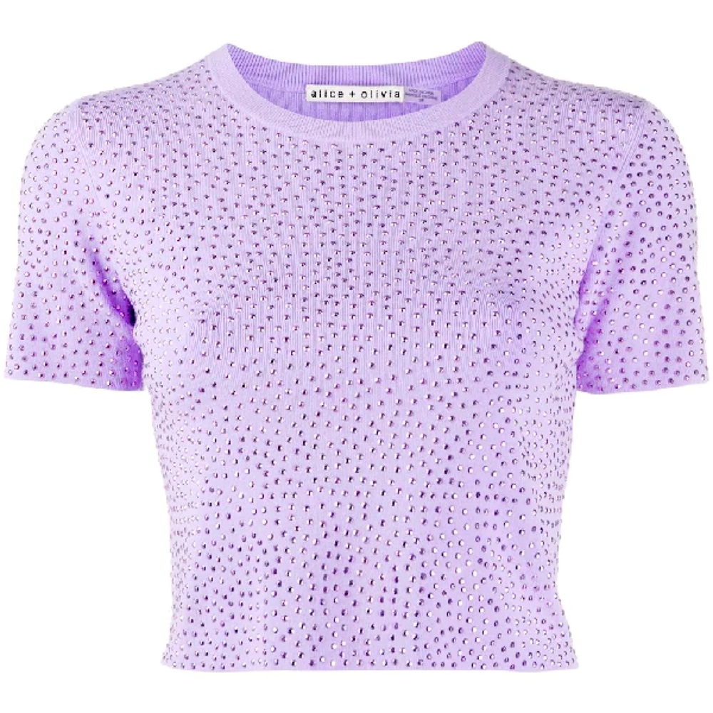 ALICE AND OLIVIA Ciara Crystal-embellished Top